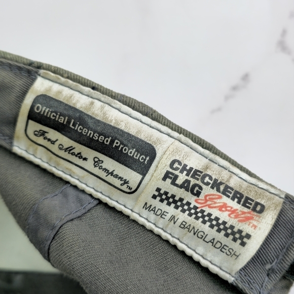 Ford Hat Mens Gray Trucks Adjustable Strapback Dad Cap Baseball Destroyed - Picture 4 of 8